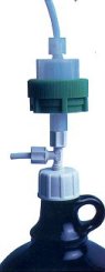HPLC solvent filter degasser